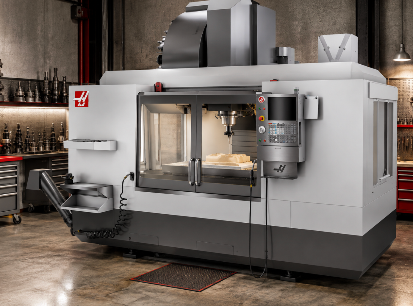 HAAS VF-6/50 Vertical Machining Center — For demanding machining and detailed tooling work.